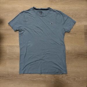 Hollister Slate Blue Short-Sleeve Logo Tee